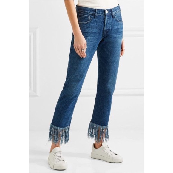 3x1 Fringe Straight Crop Selvedge Jeans in Lima Size 31 - Picture 1 of 11